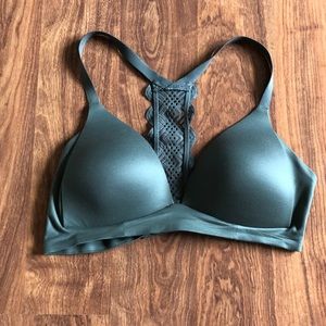 aerie Intimates & Sleepwear - Olive Wireless Lace Racerback Aerie Bra 32C aerie Intimates & Sleepwear - Olive Wireless Lace Racerback Aerie Bra 32C